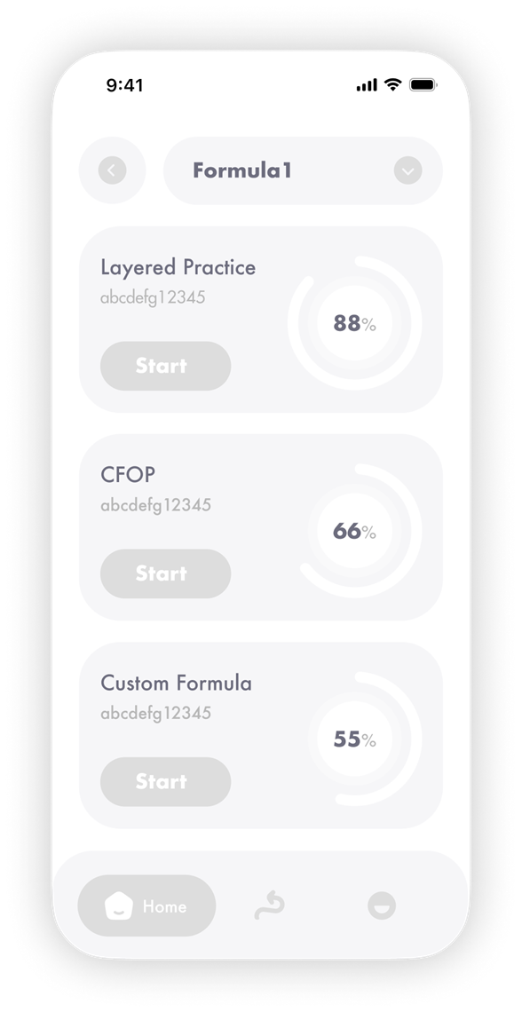 Dedicated Formula Practice subpage