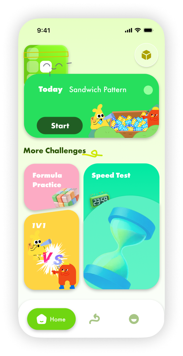 LiberCube home screen before the Start action was expanded