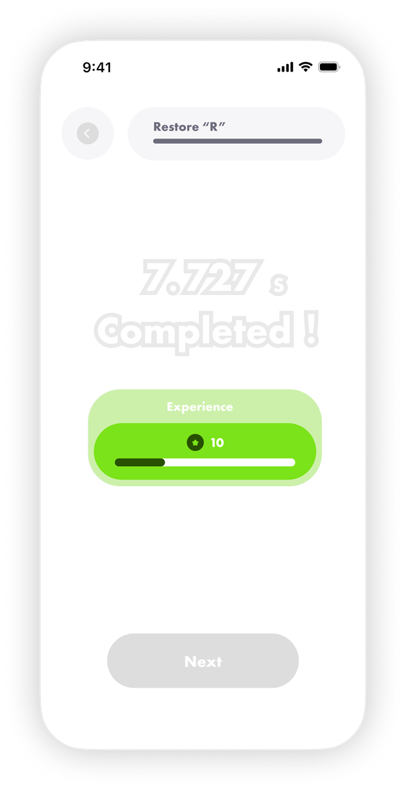 Level progress
